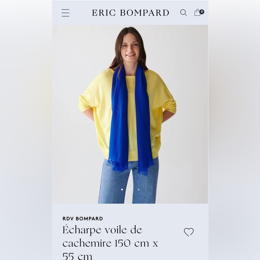 Eric Bompard Cashmere Voile Scarf